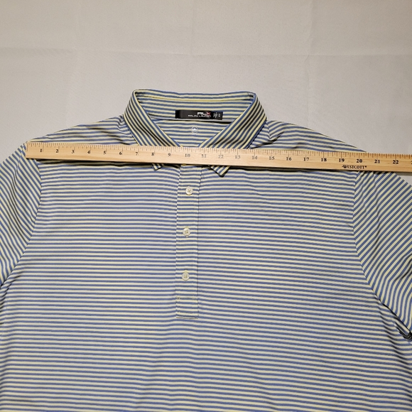 Ralph Lauren Men's RLX Polo Shirt Size XL TG Moisture Wicking Striped - Picture 9 of 12